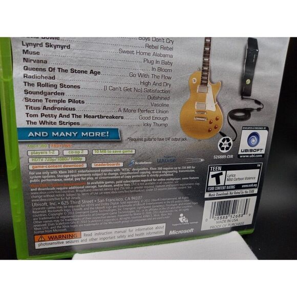 EUC Rocksmith (Microsoft Xbox 360, 2011) CIB No Manual - Picture 8 of 9